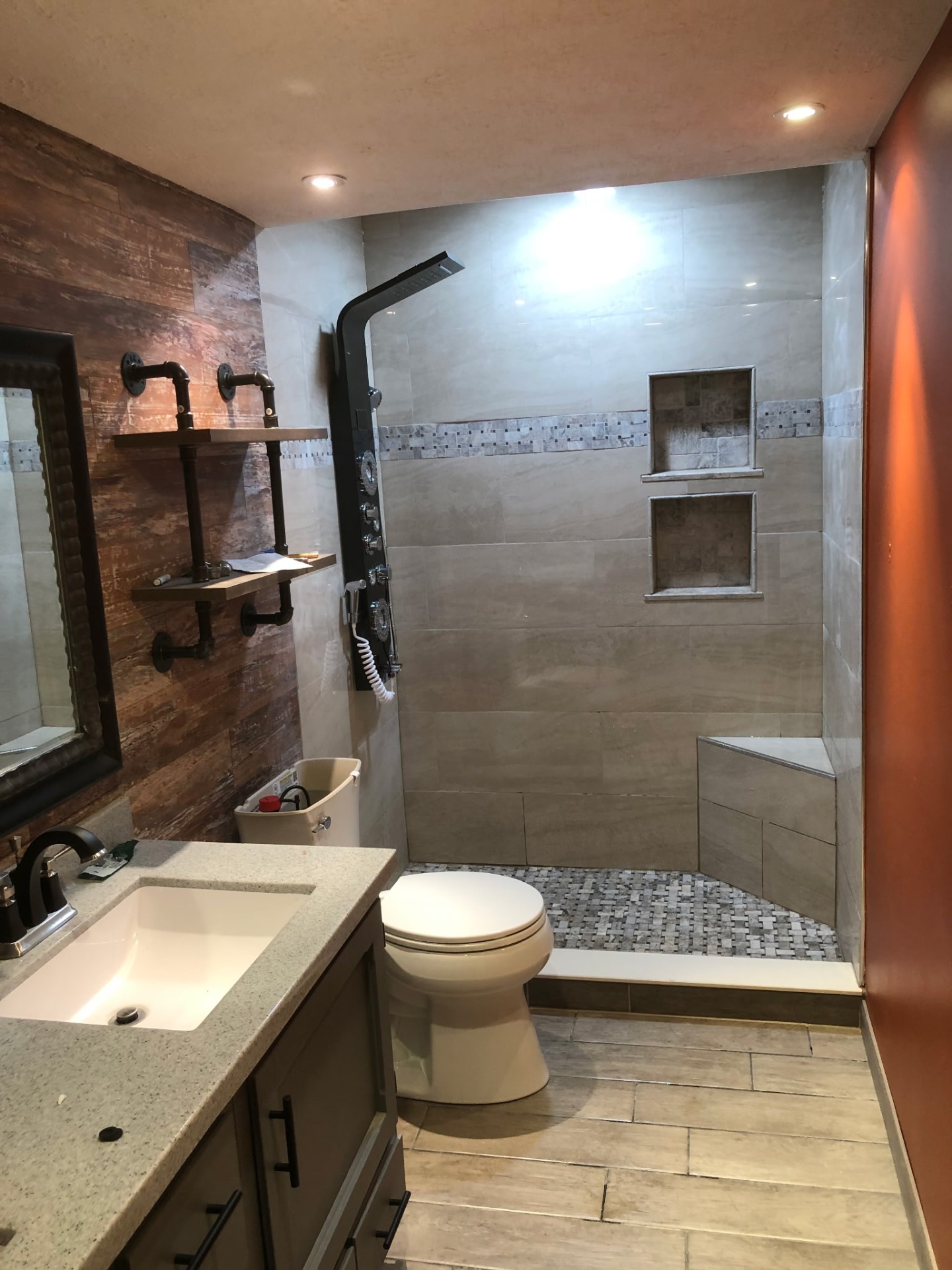 Rustic Wood Bath
