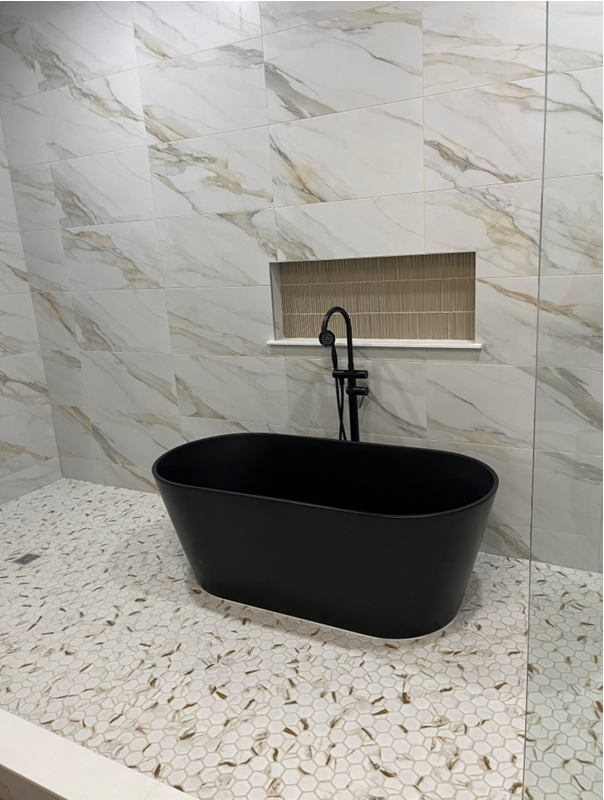 Black Freestanding Tub