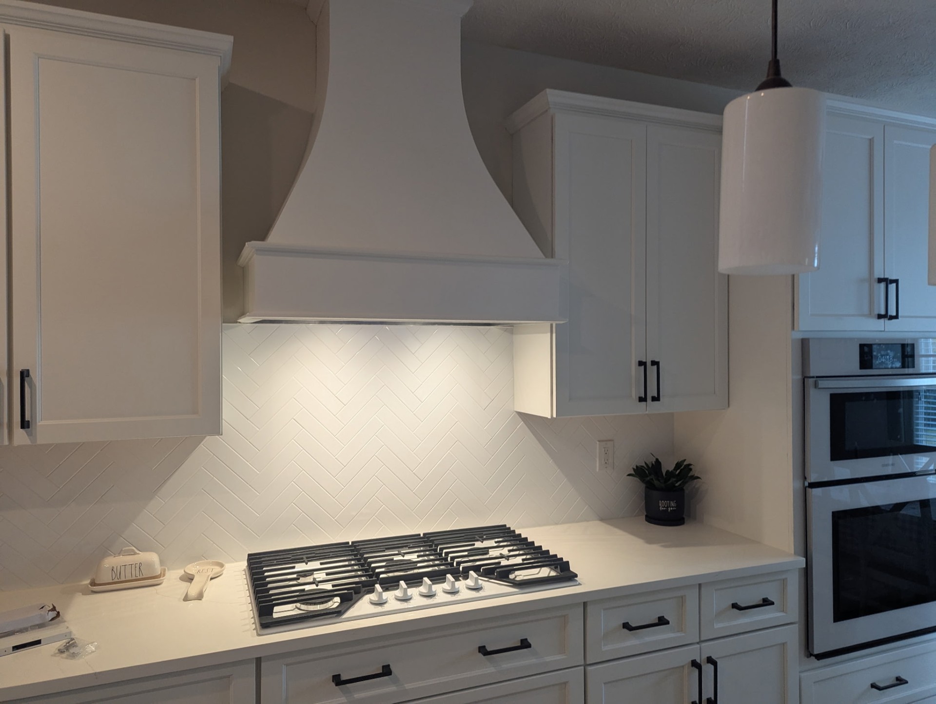 Herringbone Hood Kitchen