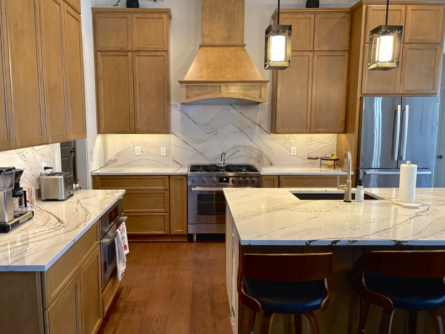 Quartz Island Kitchen