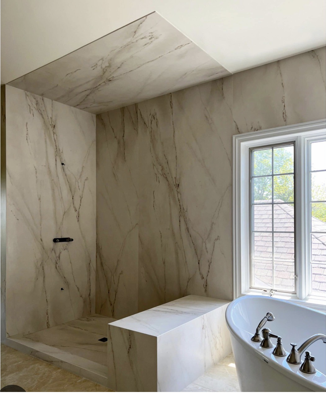 Marble Slab Shower