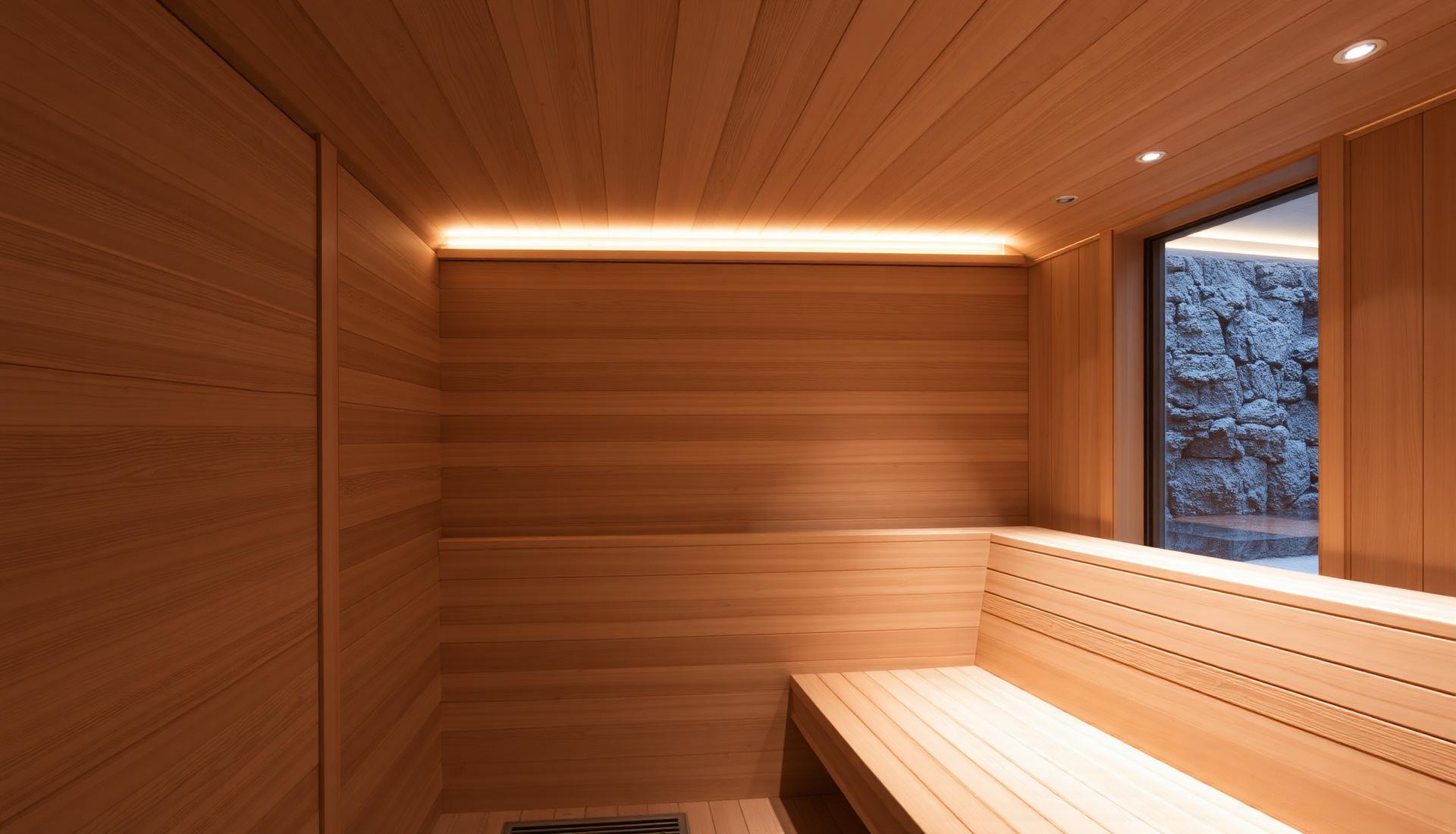 Custom luxury sauna